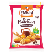 PETITES MADELEINES PEPITES CHOCO 75GR X24