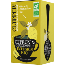 CLIPPER - Thé citron & gingembre - x20